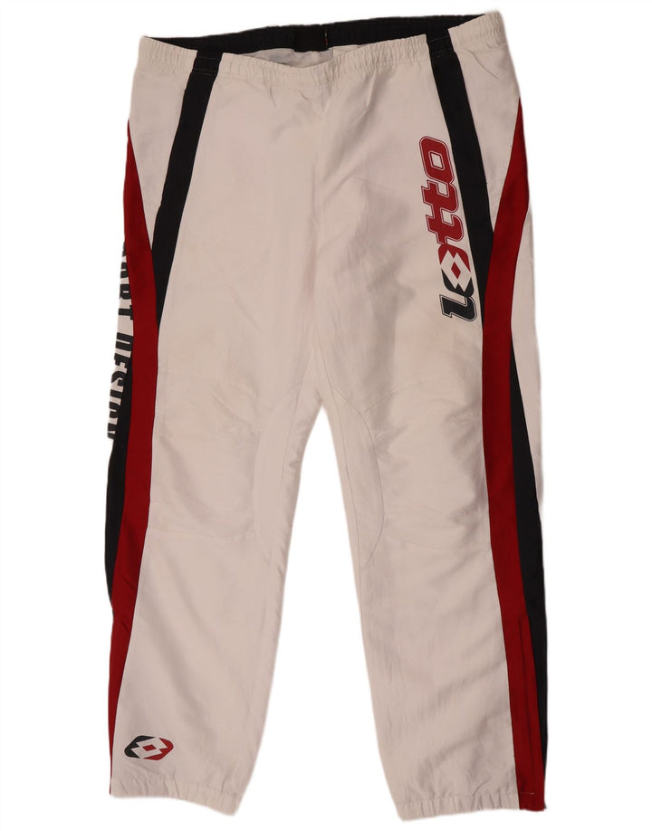 Ανδρική φόρμα Lotto Graphic Full 2XL White Colourblock Polyester