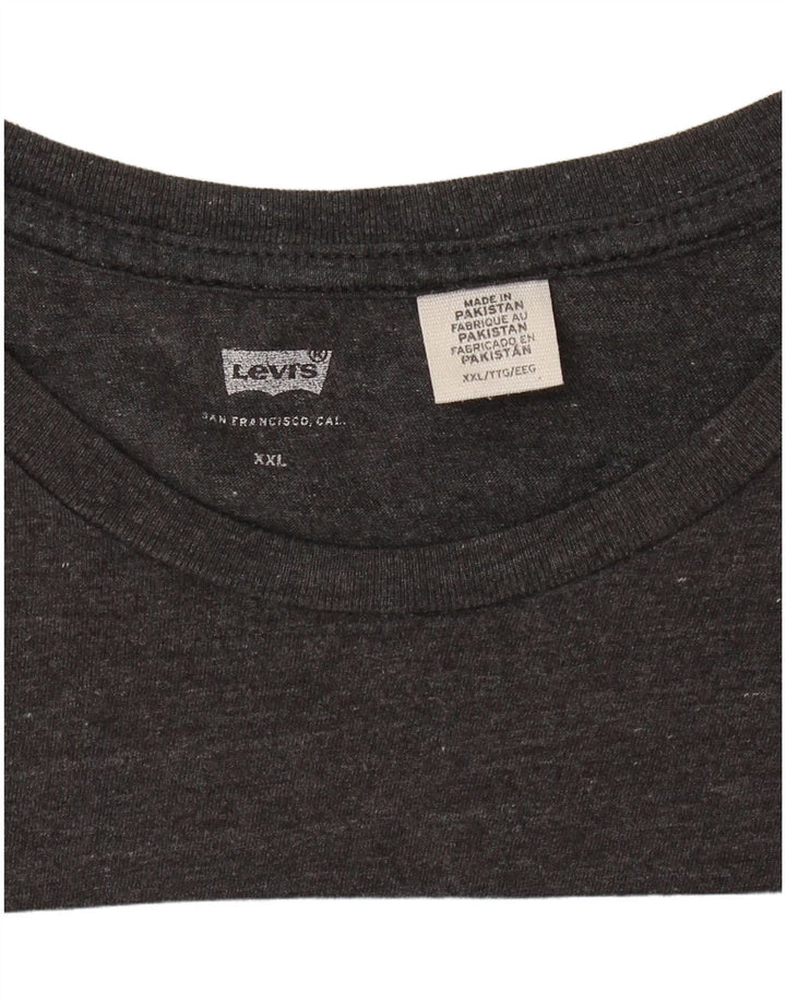 Ανδρικό γραφικό T-Shirt LEVI'S Top 2XL Γκρι