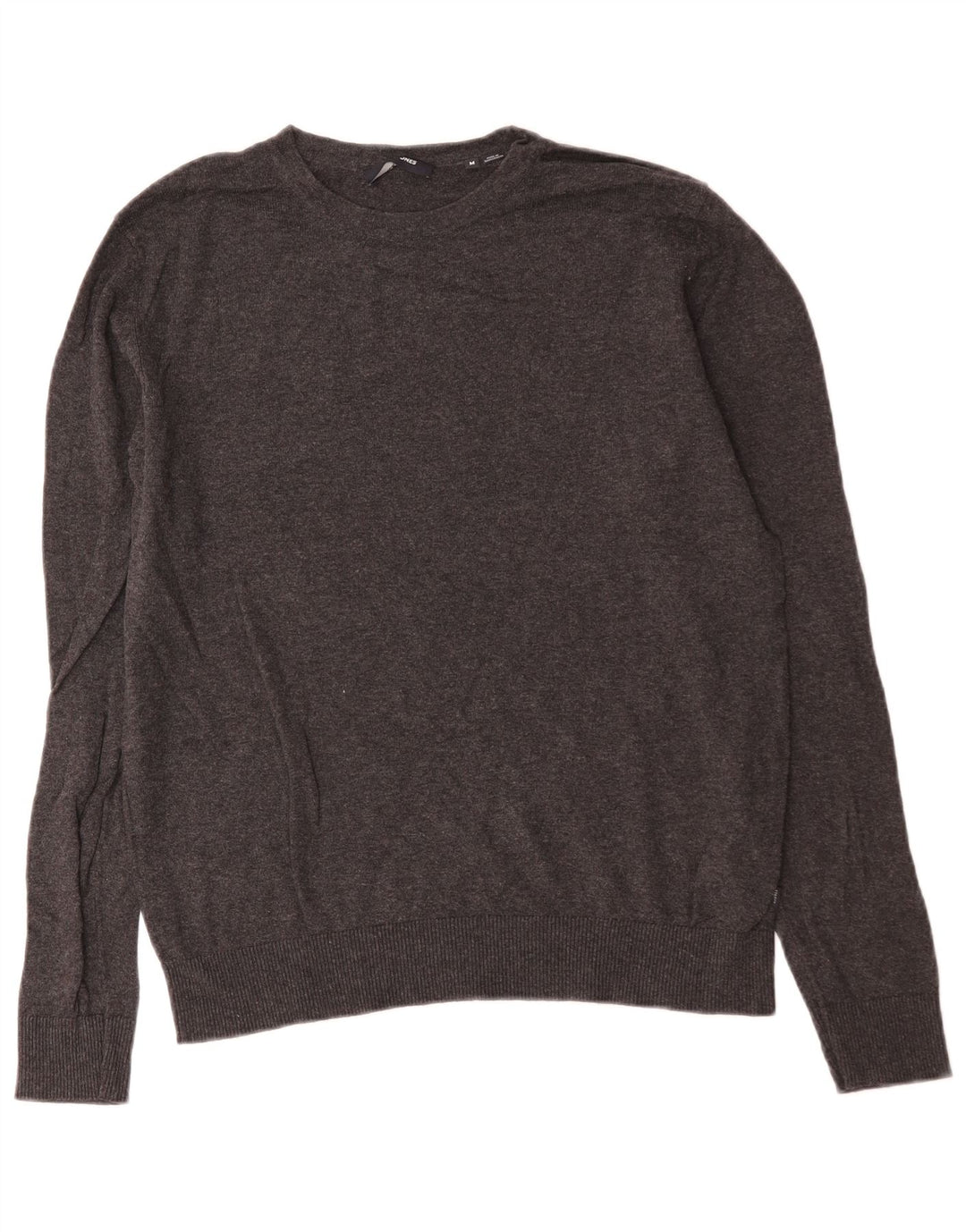 Jack & Jones Ανδρικό πουλόβερ με λαιμόκοψη μεσαίου γκρι βαμβακερό