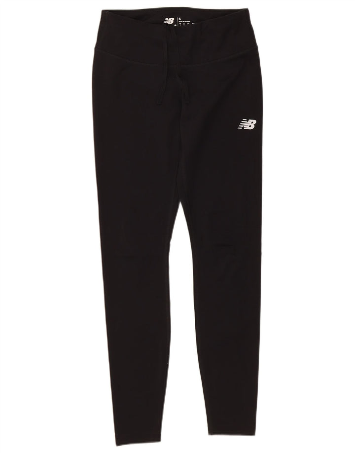 NEW BALANCE Womens Leggings UK 10 Small  Black