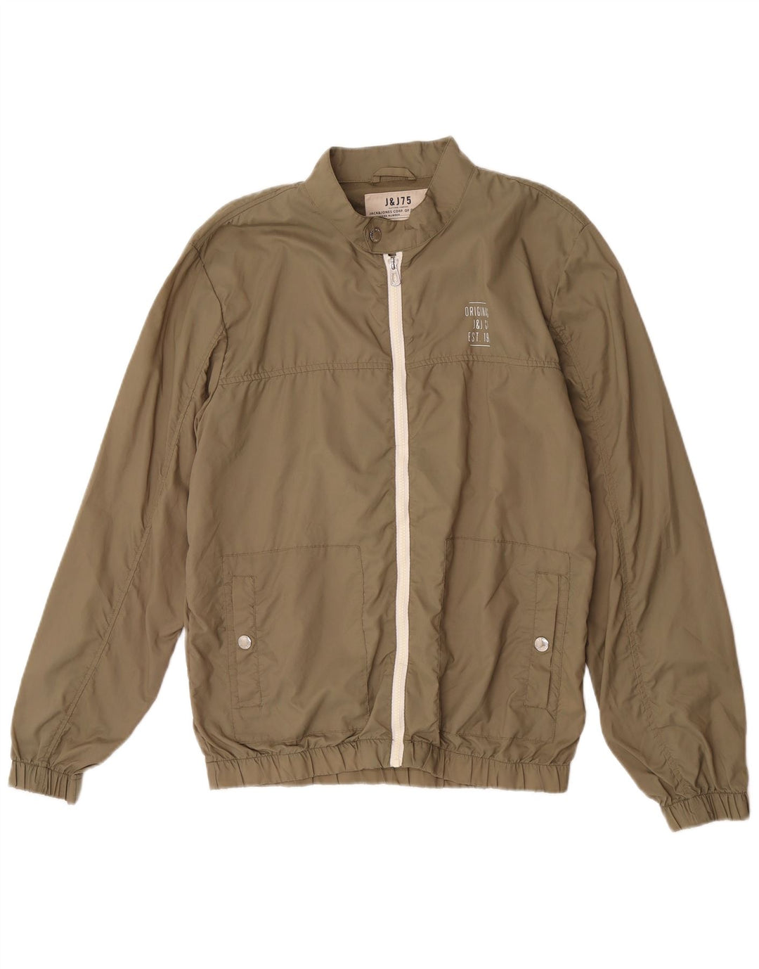 Jack & Jones Ανδρικό μπουφάν βροχής UK 40 Large Khaki Nylon