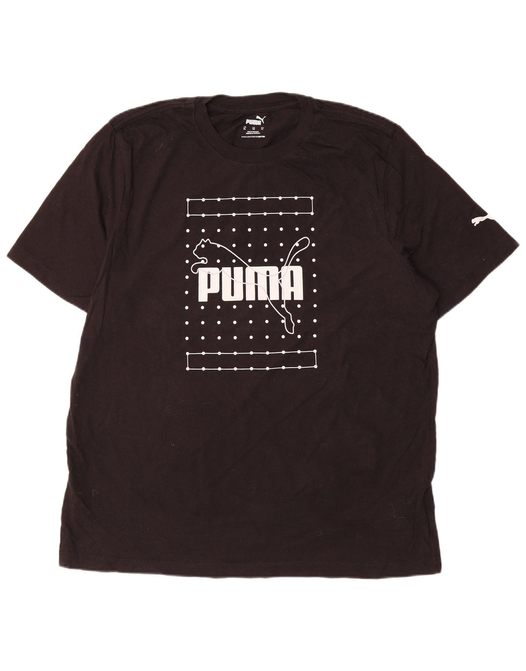 Ανδρικό γραφικό T-Shirt PUMA Top XL Μαύρο βαμβακερό