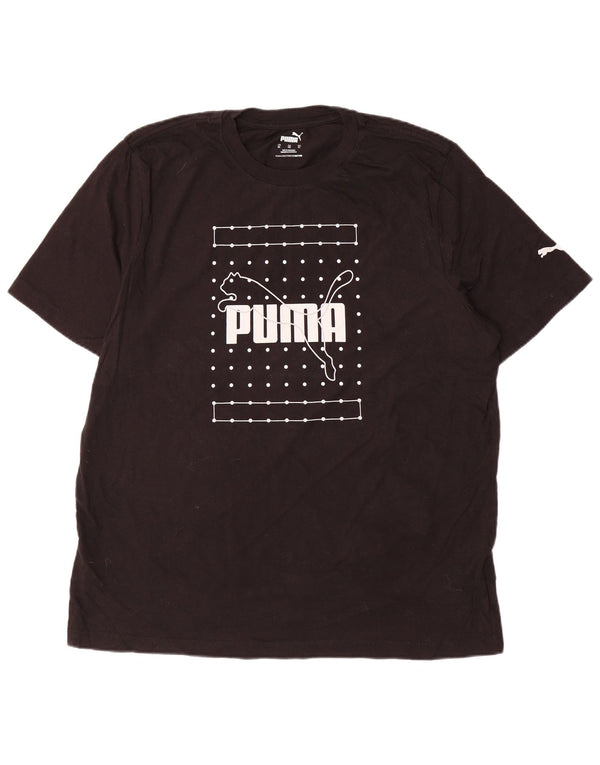 Ανδρικό γραφικό T-Shirt PUMA Top XL Μαύρο βαμβακερό