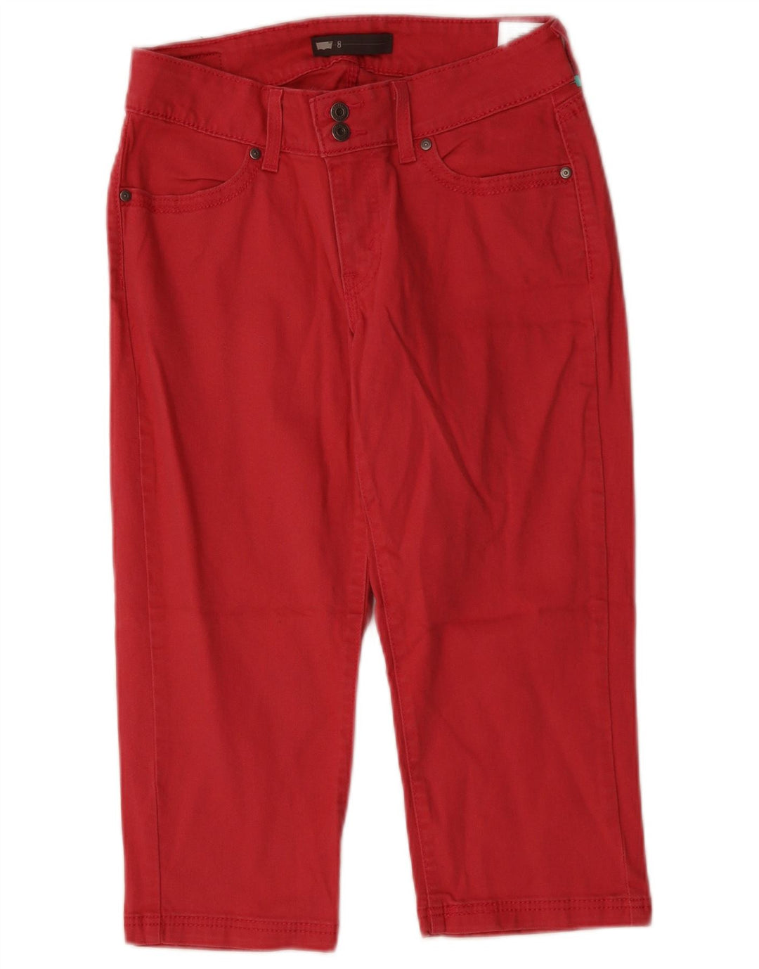 LEVI'S Γυναικείο Capri Jeans US 8 Medium W28 L19 Ροζ βαμβακερό