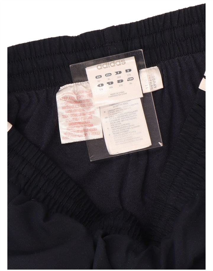 Παντελόνι αθλητικής φόρμας ADIDAS Boys 15-16 Years Navy Blue Polyester