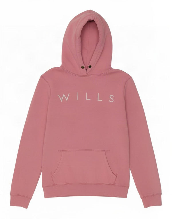 Jack Wills Γυναικεία γραφικά κουκούλα UK 8 Small Pink Cotton