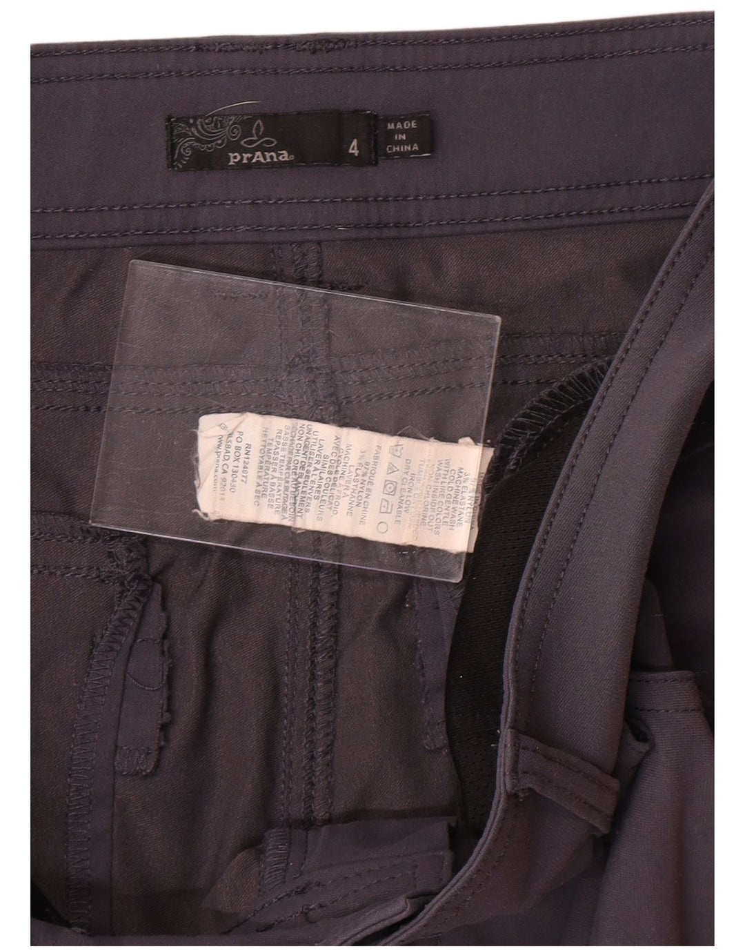 PRANA Womens Bermuda Shorts US 4 Small W30  Grey Nylon