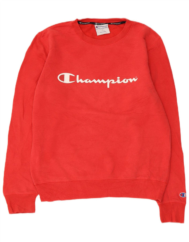 Ανδρικό γραφικό φούτερ Champion Jumper Μικρό κόκκινο βαμβακερό