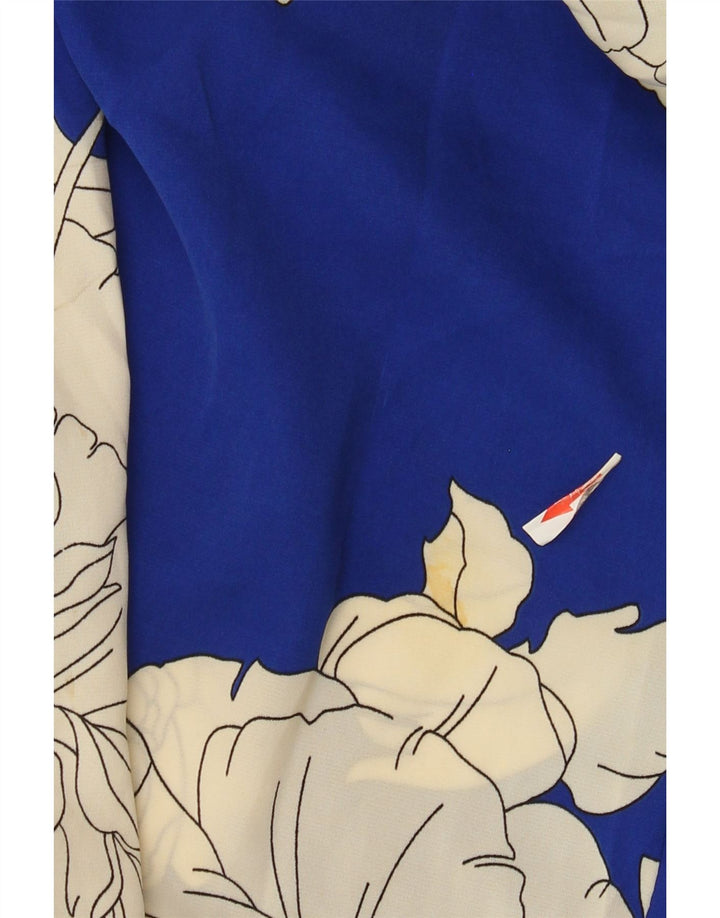 Vintage γυναικεία ολόσωμη φόρμα UK 12 Medium Blue Floral