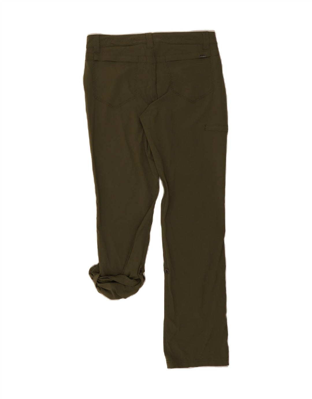 EDDIE BAUER Womens Slim Cargo Trousers US 8 Medium W30 L31   Khaki Nylon Vintage Eddie Bauer and Second-Hand Eddie Bauer from Messina Hembry 