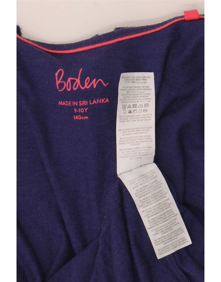 Boden Girls Jumpsuit 9-10 Years Blue Viscose