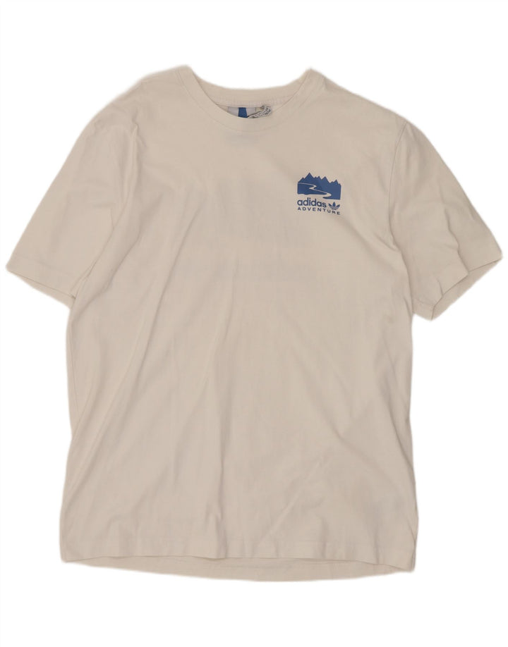 Ανδρικό γραφικό T-shirt Adidas Top Medium White Sports