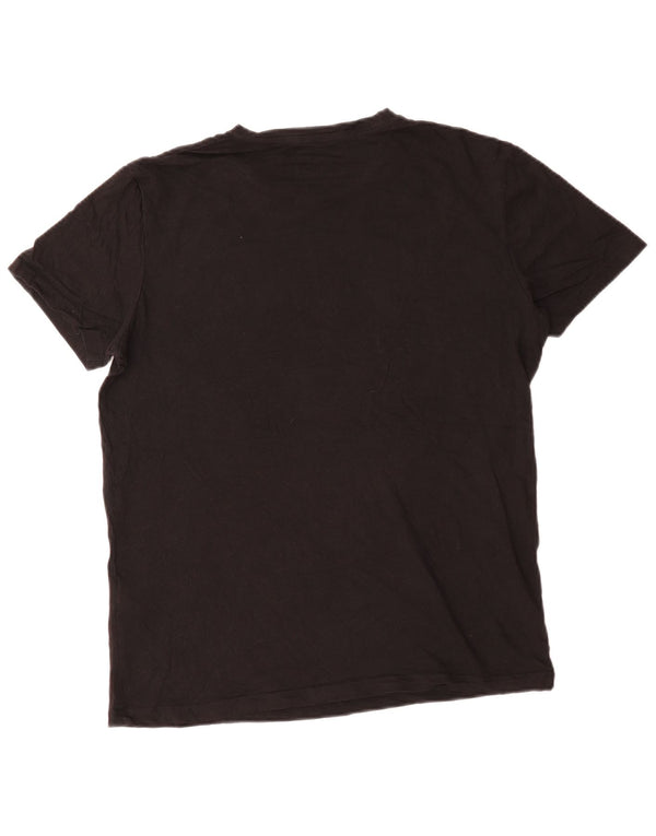 Jack & Jones Ανδρικό γραφικό μπλουζάκι Μπλούζα μεγάλο μαύρο βαμβακερό