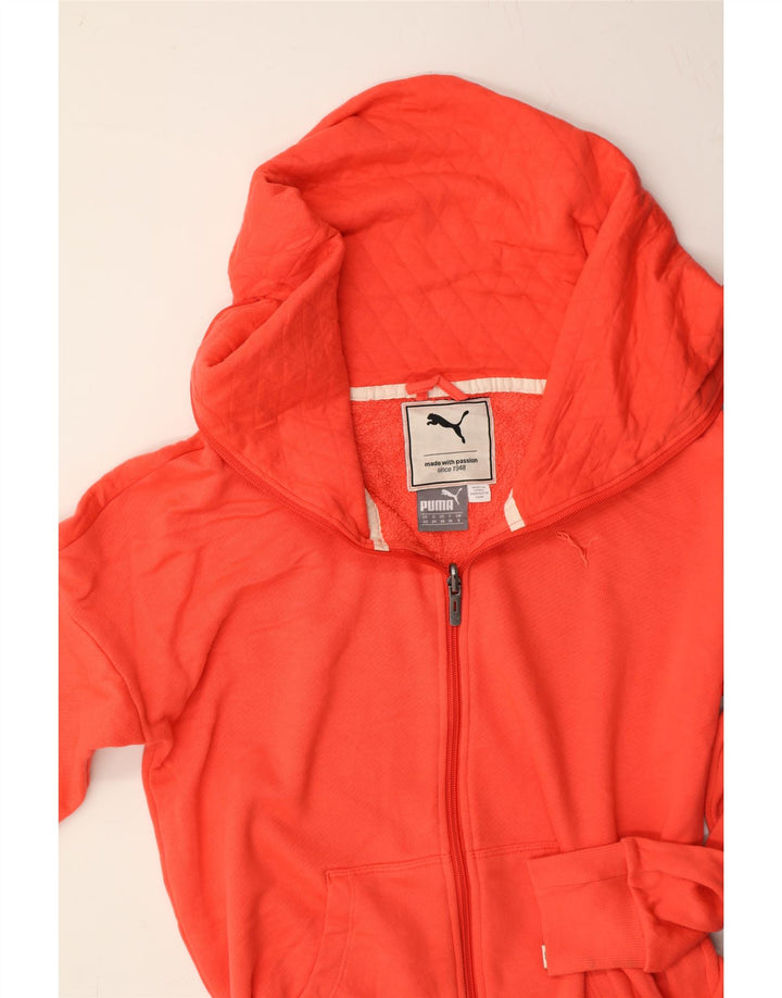 PUMA Womens Tracksuit Top Jacket UK 8 Small Orange Cotton Vintage Puma and Second-Hand Puma from Messina Hembry 