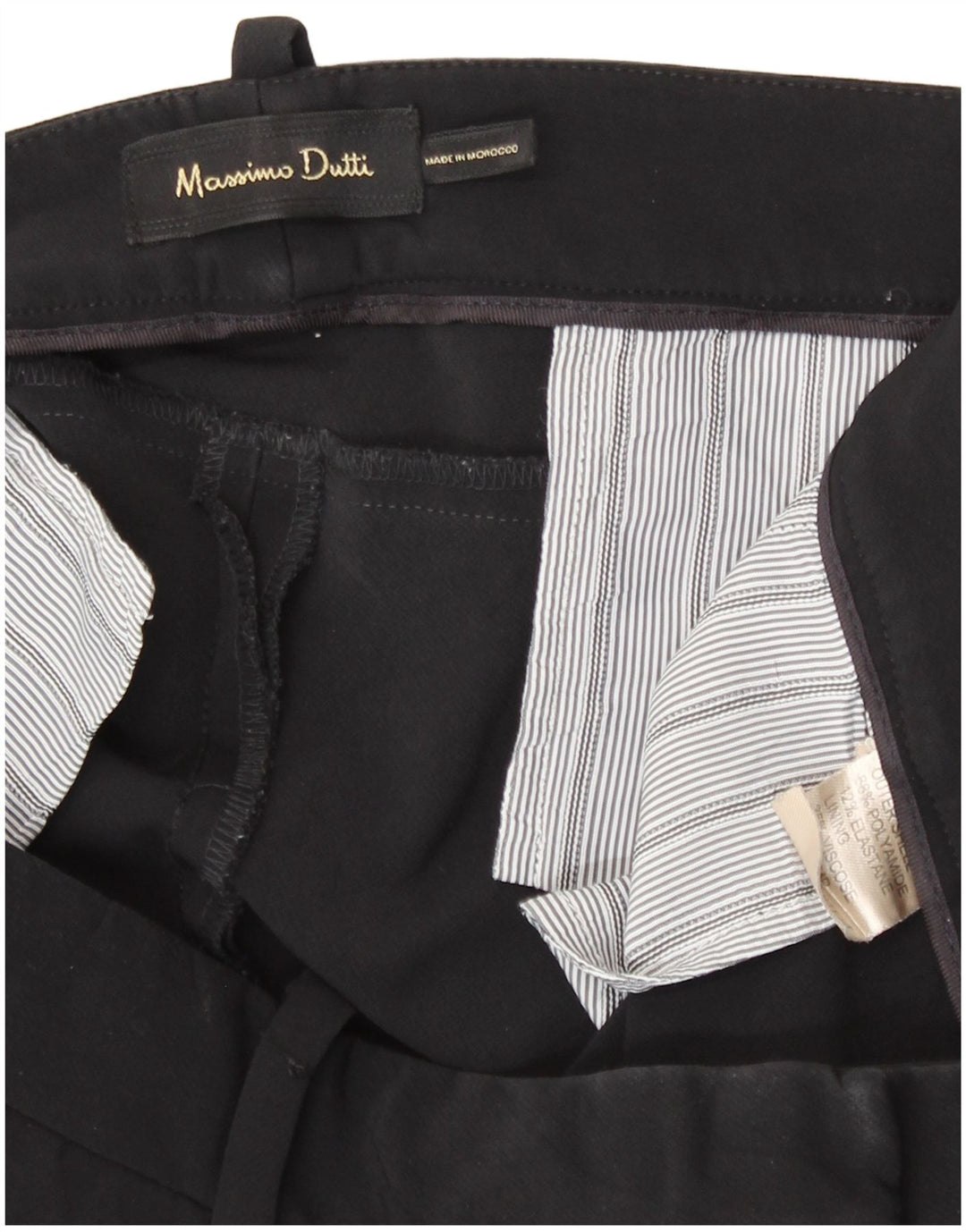 Massimo Dutti Γυναικείο Skinny Παντελόνι W30 L28 Μαύρο Πολυαμίδιο