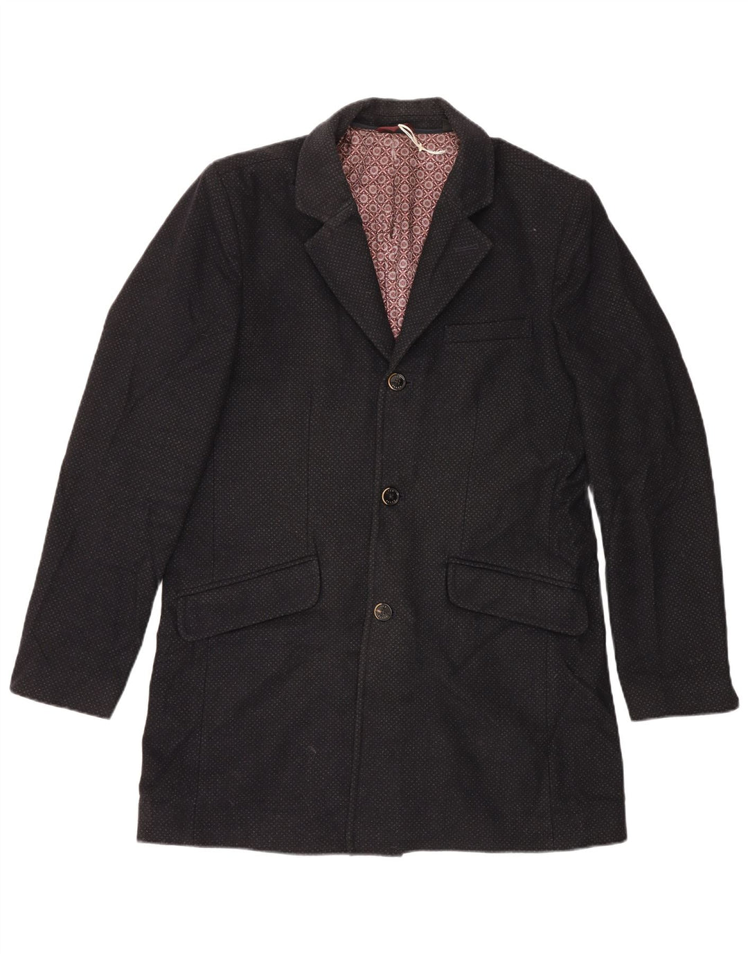 Ανδρικό πανωφόρι Ted Baker Μέγεθος 5 XL Μαλλί με μαύρα στίγματα