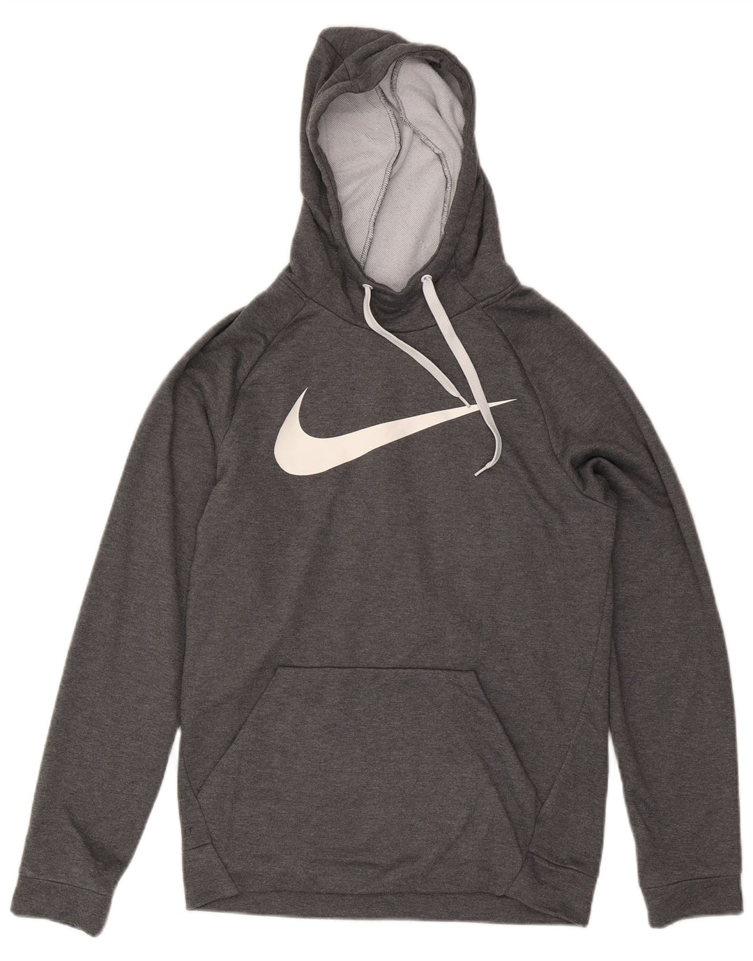 Ανδρικά γραφικά κουκούλα Nike Dri Fit Μικρός γκρι πολυεστέρας