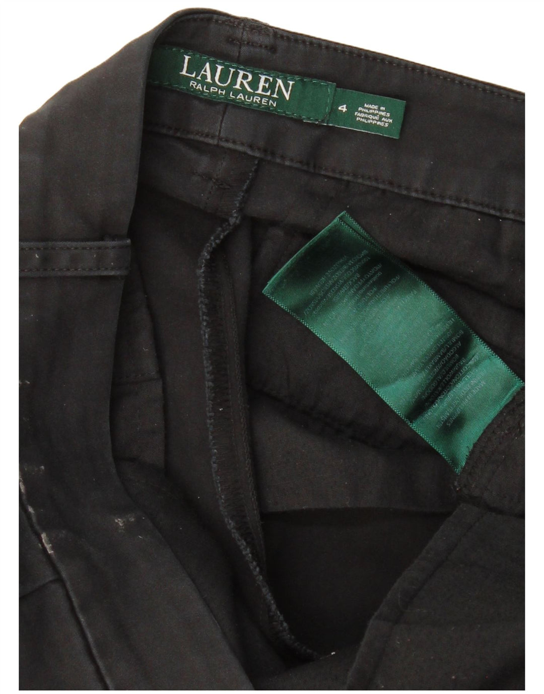 RALPH LAUREN Γυναικείο Skinny παντελόνι Chino US 4 Small W30 L28 Black