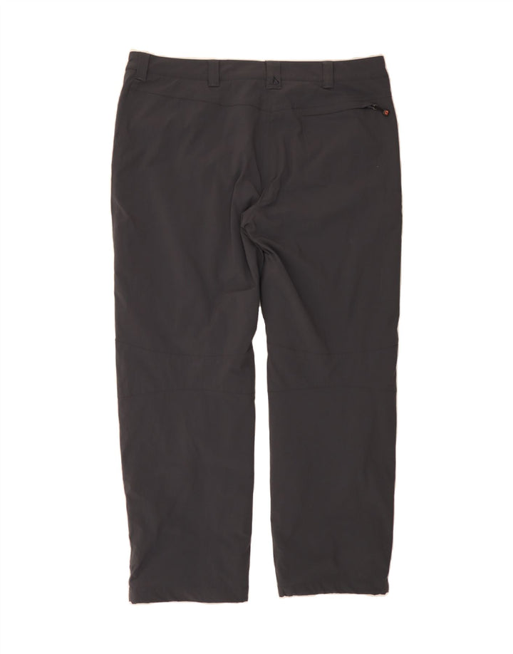 BERGSON Womens Straight Cargo Trousers W42 L29  Grey Polyester Vintage Bergson and Second-Hand Bergson from Messina Hembry 
