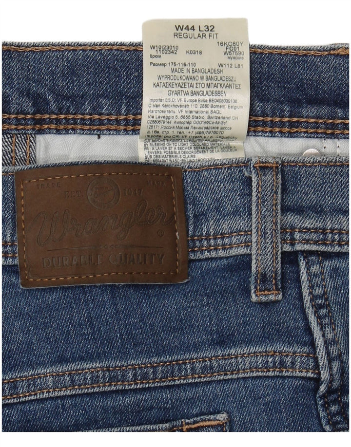 Ανδρικό Cropped Jeans WRANGLER Regular Fit W44 L26 Μπλε βαμβακερό