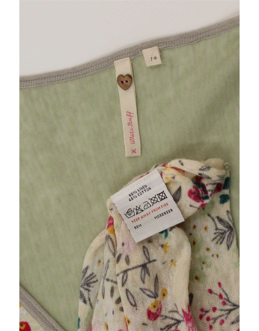 White Stuff Γυναικείο Ασύμμετρο τουνίκ Φόρεμα UK 14 Medium πολύχρωμο Floral