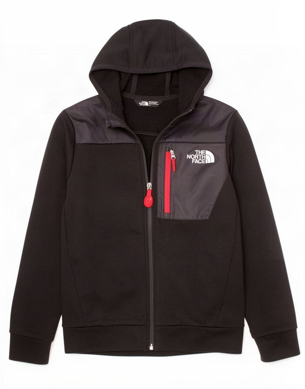 The North Face Boys Zip Hoodie πουλόβερ 11-12 ετών μεγάλο μαύρο πολυεστέρα