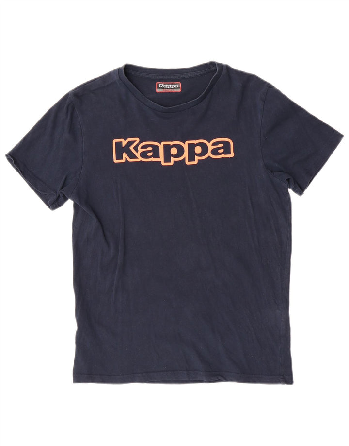 Ανδρικό γραφικό T-Shirt Kappa Μικρό Βαμβακερό Navy Blue