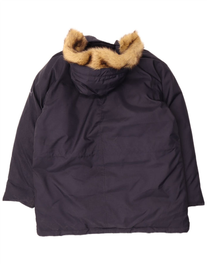PUMA Ανδρικό παλτό με κουκούλα UK 42 XL Navy Blue Polyester