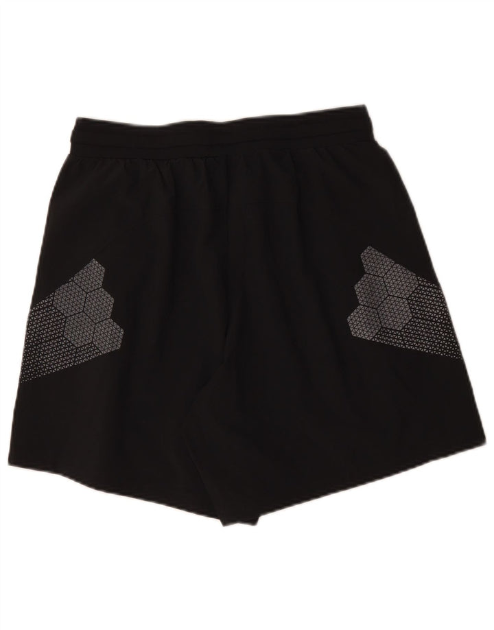 Ανδρικό γραφικό αθλητικό σορτς Under Armour, μεσαίο μαύρο πολυεστέρα