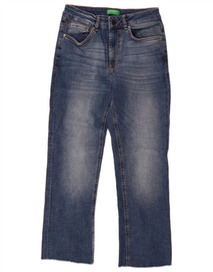 Γυναικείο ίσιο τζιν Benetton W28 L28 Μπλε βαμβακερό