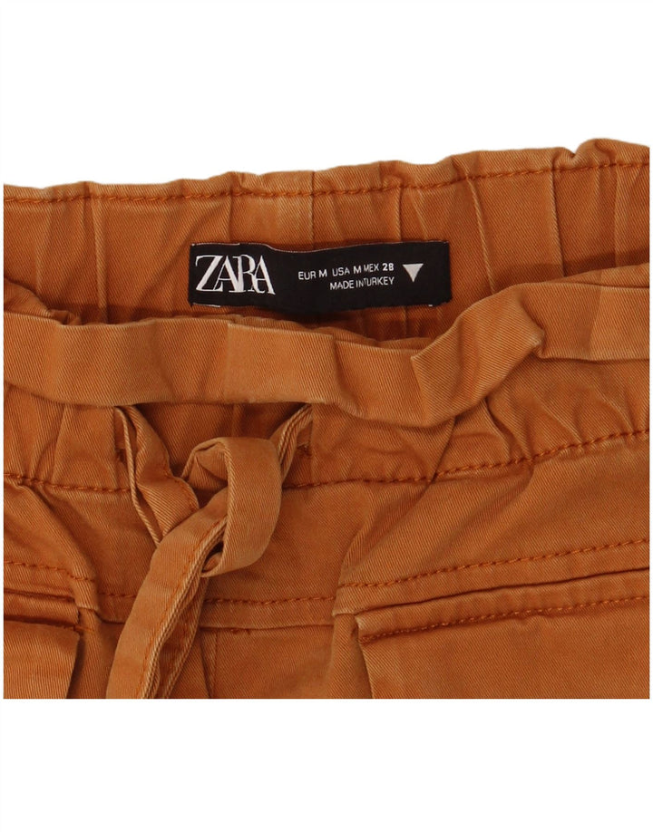 Zara Γυναικείο Ψηλόμεσο Παντελόνι Hot Μεσαίο W28 Καφέ
