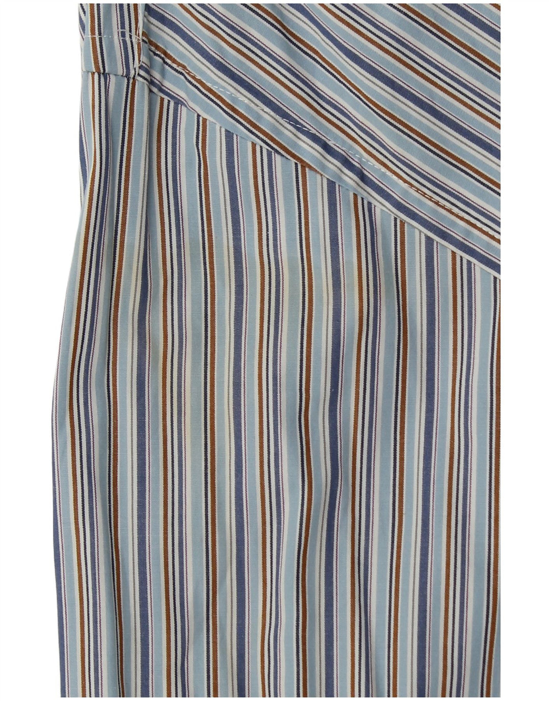 TOMMY HILFIGER Mens Shirt Large Blue Striped Cotton