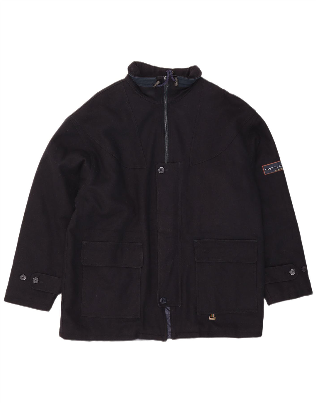 Ανδρικό παλτό Alexander's Loose Fit Windbreaker UK 38 Medium Navy Blue Wool