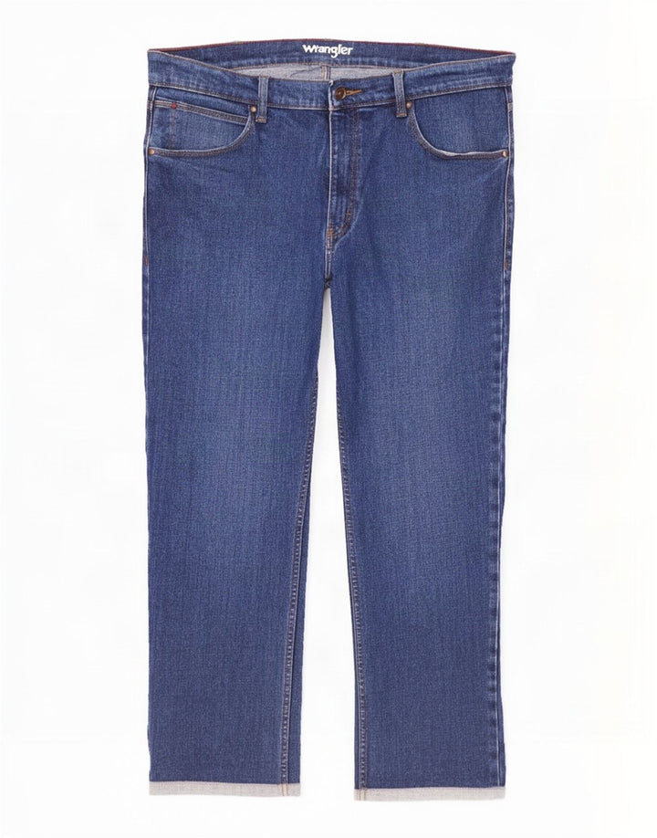 Ανδρικό Wrangler Authentic Regular Straight Jeans W38 L30 Μπλε βαμβακερό