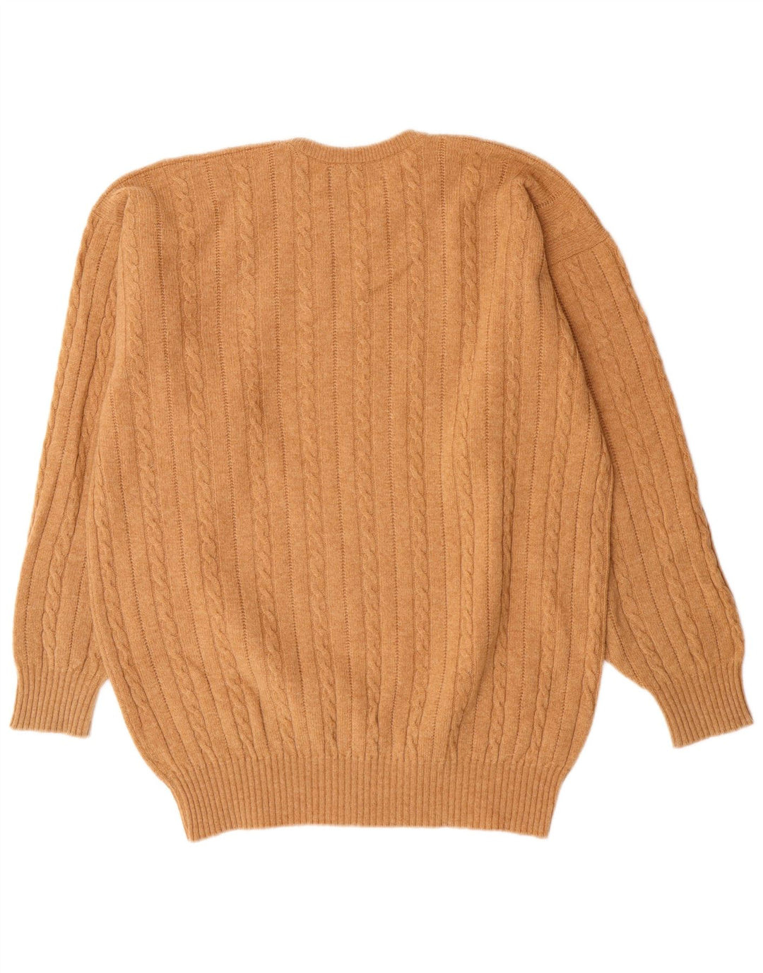 Ανδρικό πουλόβερ Braemar Crew Neck Jumper EU 46 XL Brown Lambswool