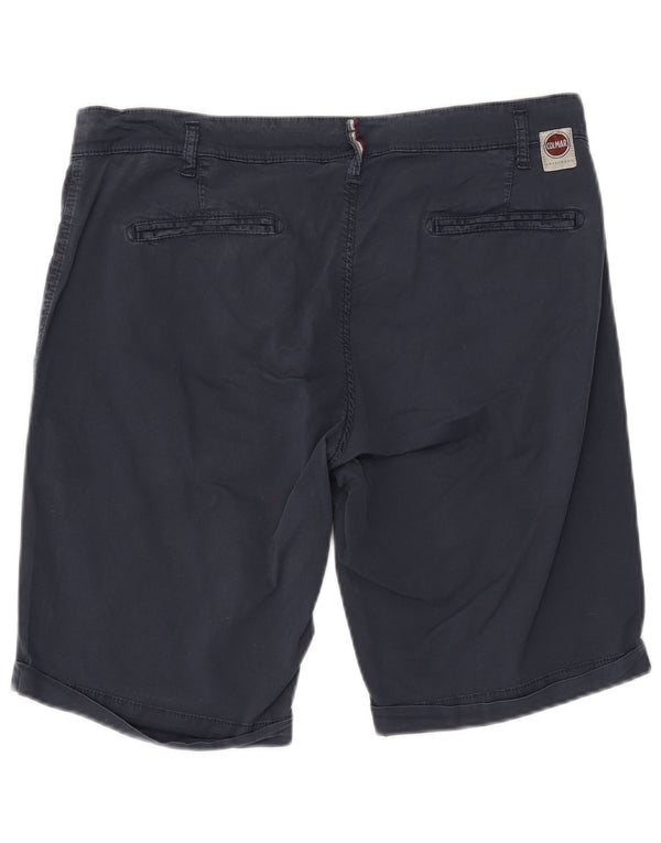 COLMAR Mens Chino Shorts IT 54 Large W38  Navy Blue Cotton