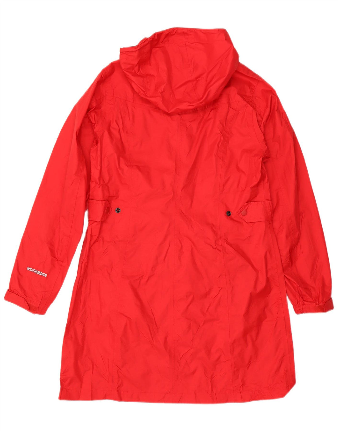 Eddie Bauer Γυναικείο Αδιάβροχο με κουκούλα UK 14 Medium Red Nylon