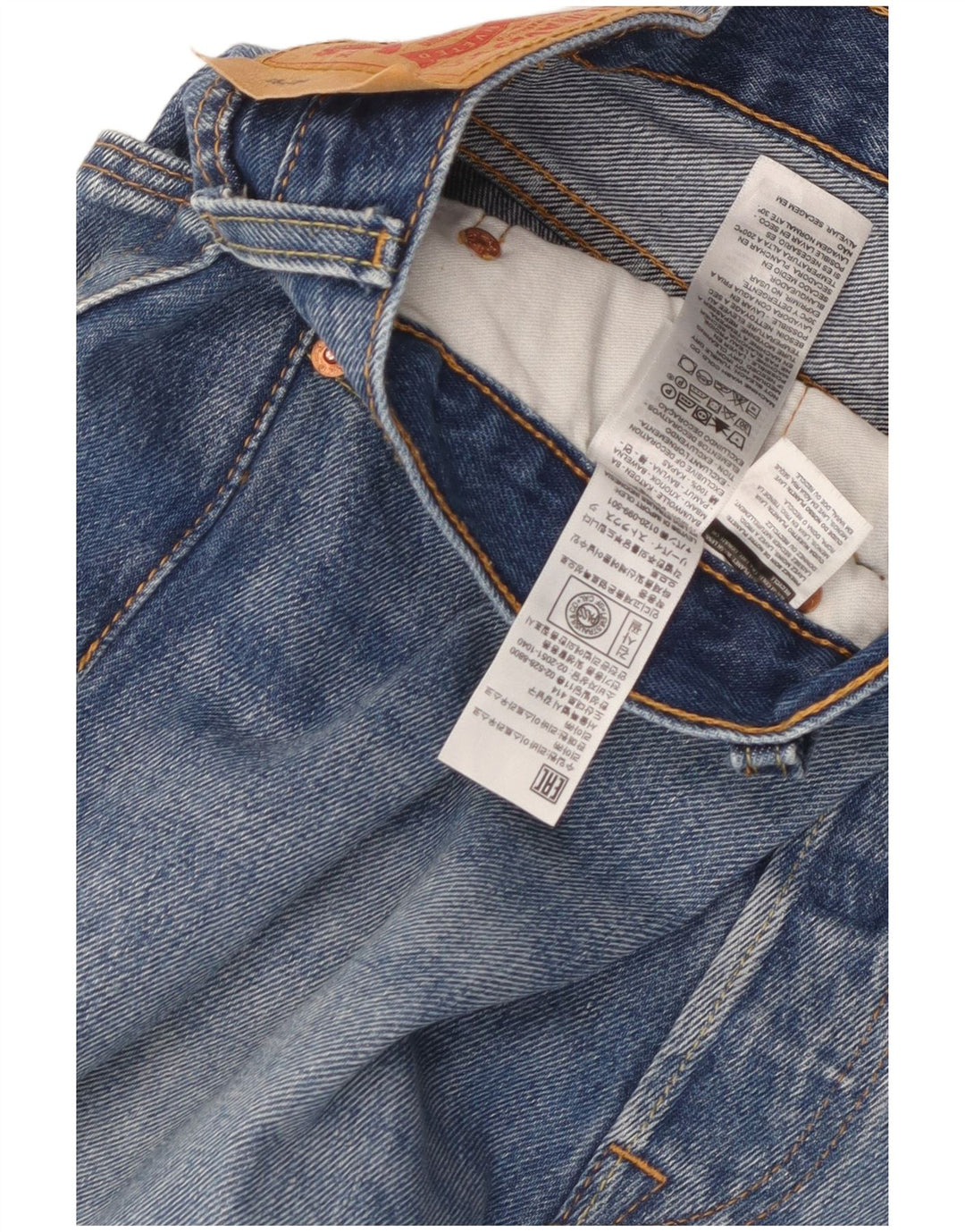 Levi's Mens 501 Straight Jeans W36 L27 Μπλε Βαμβακερό