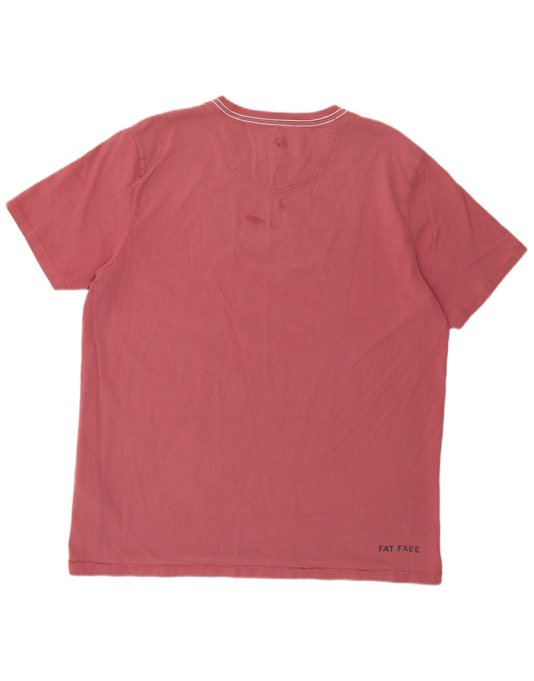 Ανδρικό γραφικό T-Shirt Fat Face Top μεγάλο κόκκινο βαμβακερό