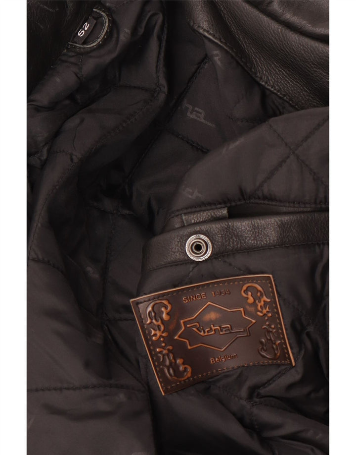 Richa Mens Motorstyle Δερμάτινο Biker Jacket EU 52 XL καφέ