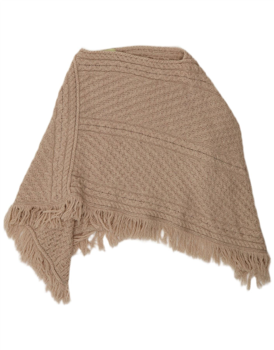 Aran Γυναικείο Poncho Jumper One Size Beige