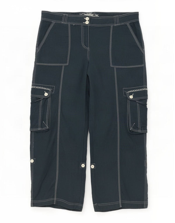 Marks & Spencer Γυναικείο Παντελόνι Cargo UK 16 Large W36 L28 Navy Blue