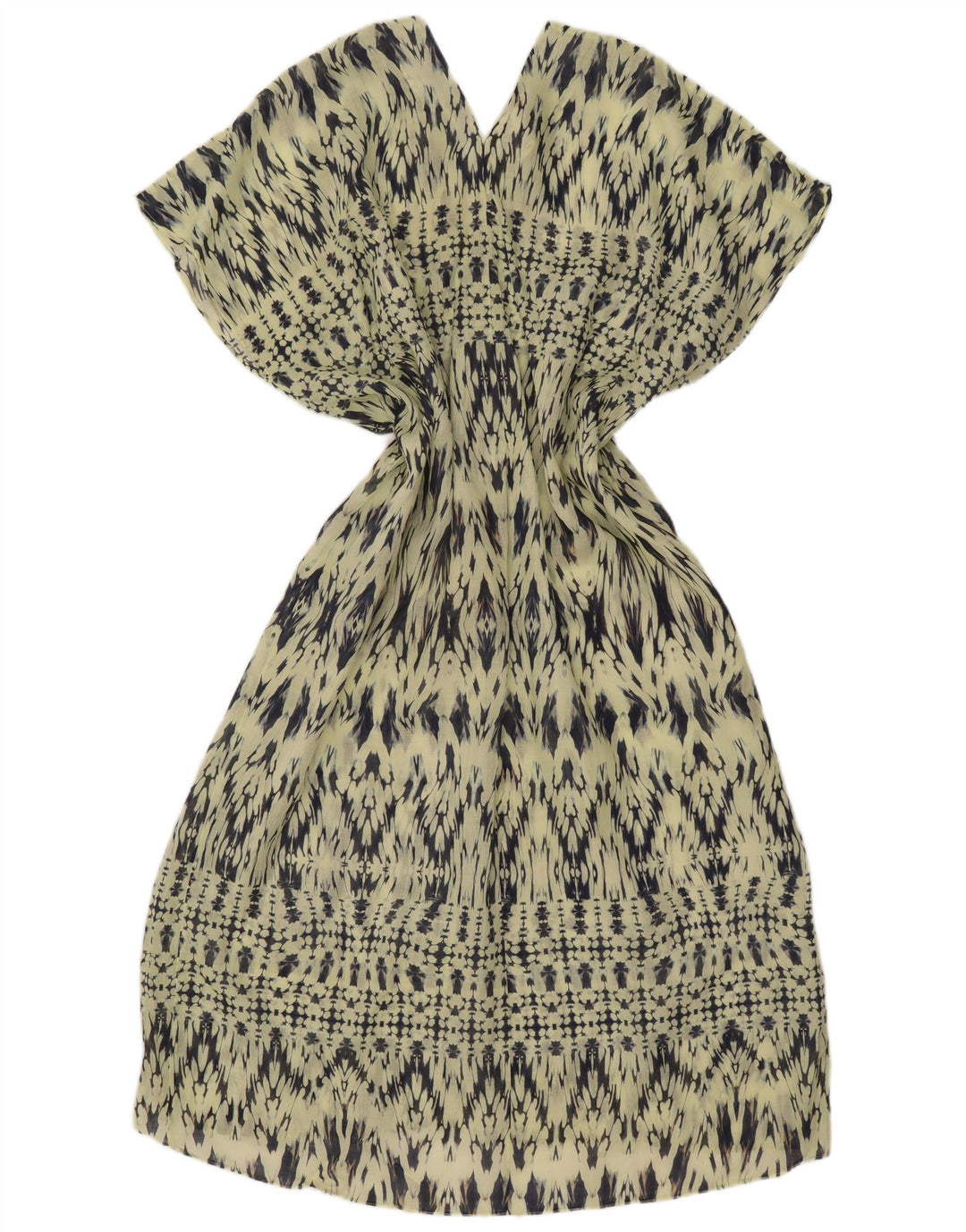 Γυναικείο Abstract Pattern Oversized Shift φόρεμα ZARA UK 14 Medium Green