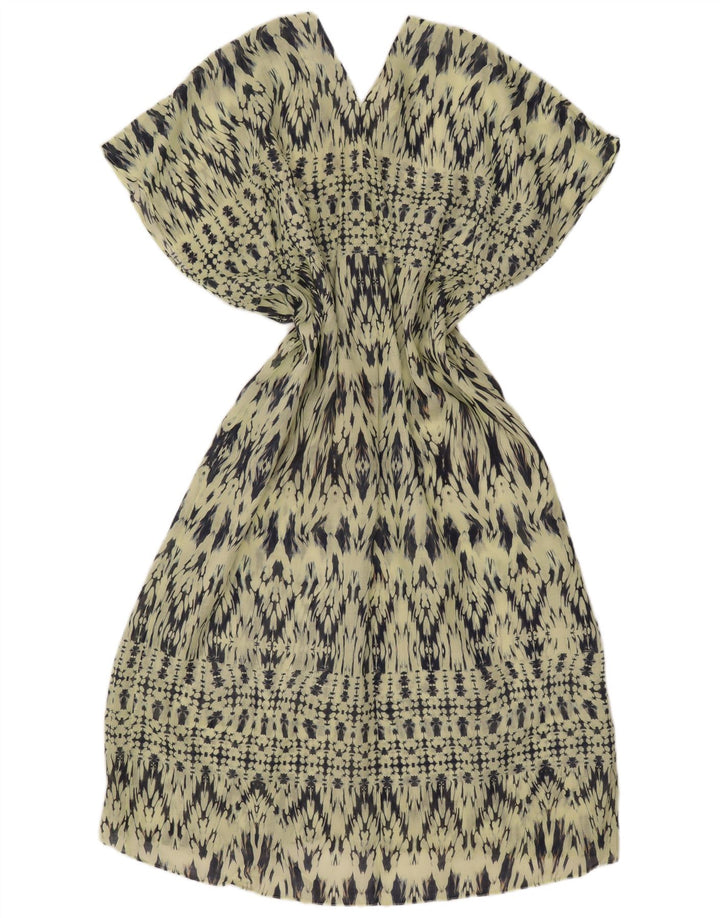 Γυναικείο Abstract Pattern Oversized Shift φόρεμα ZARA UK 14 Medium Green