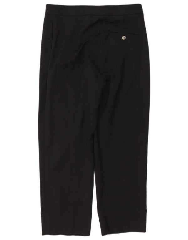 Marks & Spencer Γυναικείο ίσιο κομμένο παντελόνι UK 10 Small W28 L24 μαύρο
