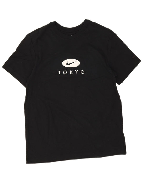 Ανδρικό μπλουζάκι Nike Tokyo Graphic T-Shirt, μεγάλο μαύρο βαμβακερό