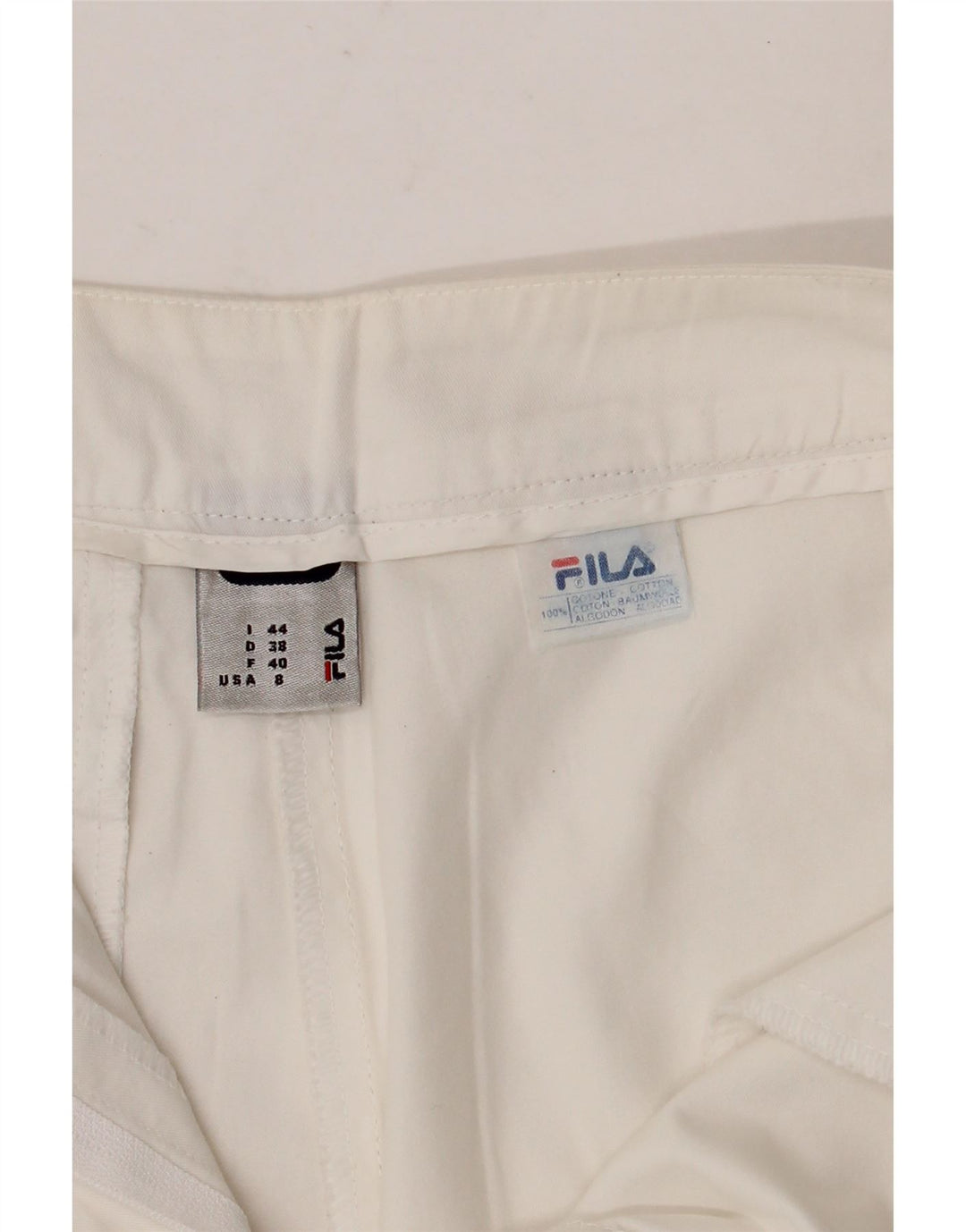 FILA Γυναικείο Σορτς Chino IT 44 Medium W30 Λευκό βαμβακερό