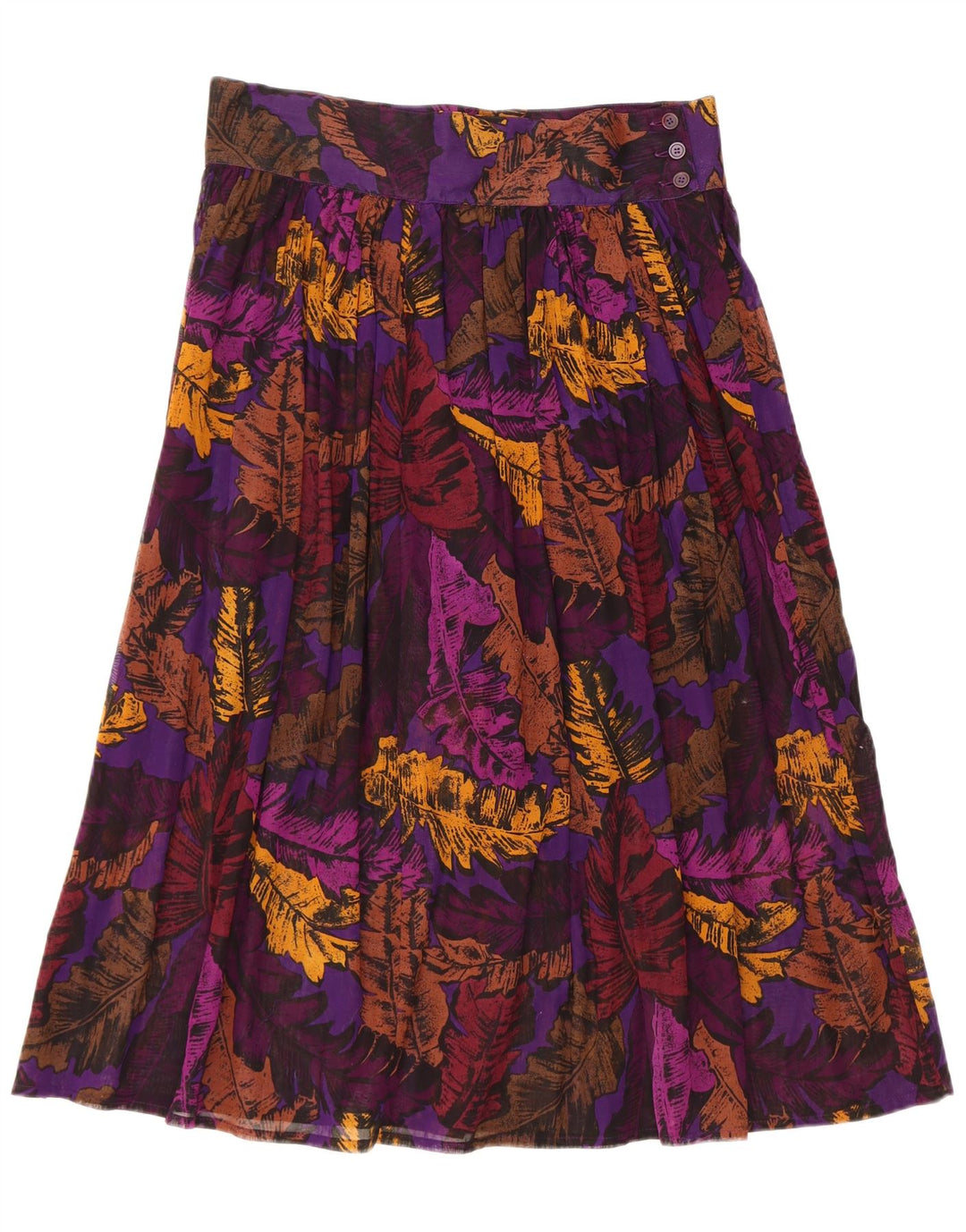 Vintage Γυναικεία Πλισέ Φούστα US 6 Medium W32 Πολύχρωμη Floral