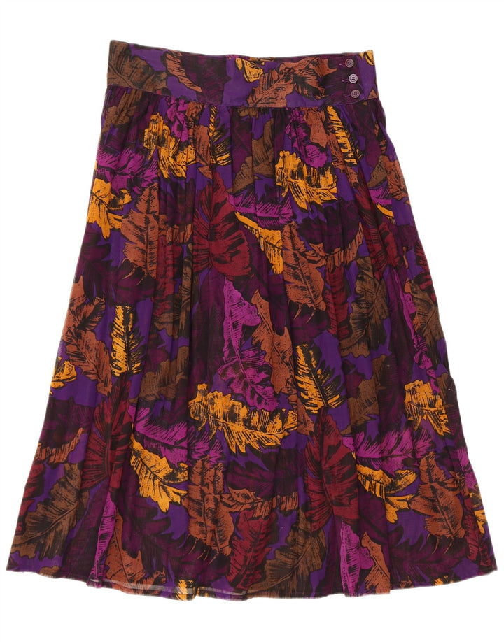 Vintage Γυναικεία Πλισέ Φούστα US 6 Medium W32 Πολύχρωμη Floral