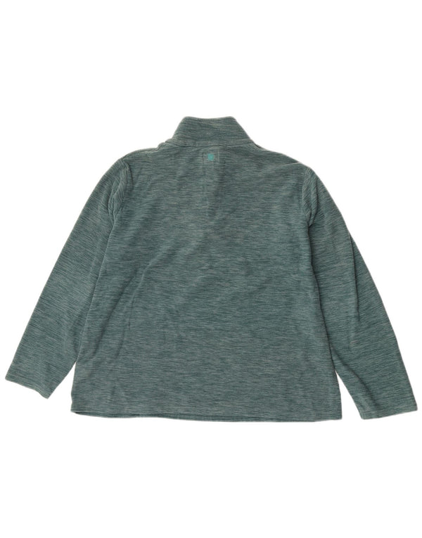 Mountain Warehouse Γυναικεία φερμουάρ Fleece Jumper UK 22 3XL Green Flecked